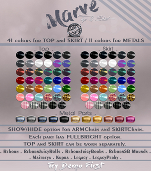 Second Life Marketplace - [G-SHOT] MARVE Outfit {FATPACK}