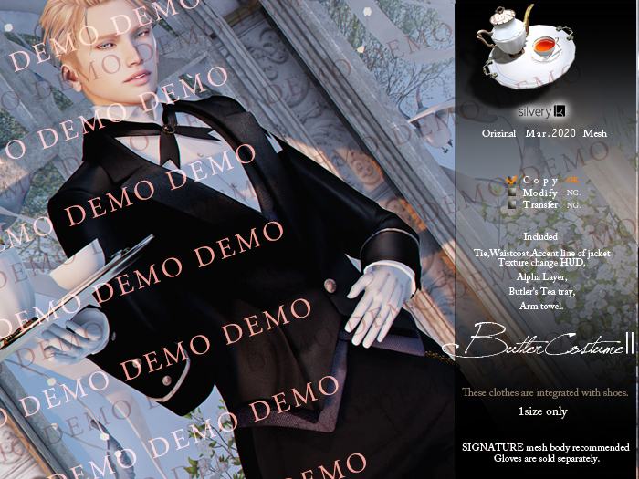 *:..Silvery K..:*Butler costume2(For men)DEMO