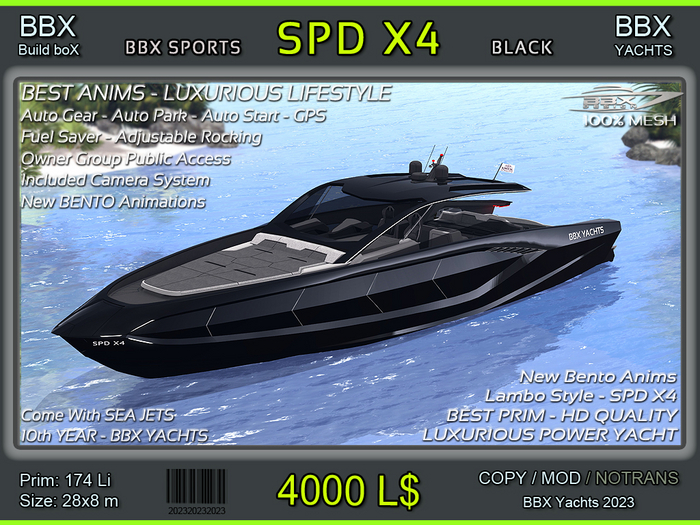 Speedboat - SPD X4 - New! 