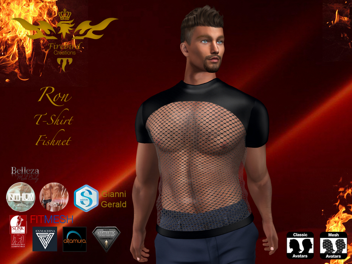 Firebird Ron Fishnet T-Shirt