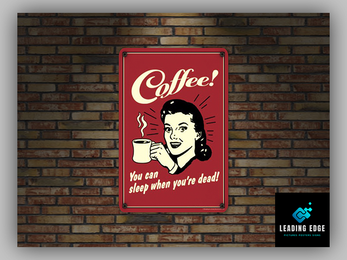 *Vintage Metal Sign - Coffee*