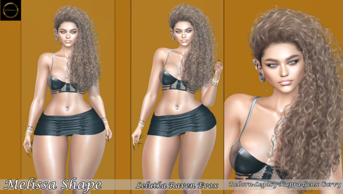 ::G.B-Melissa Shape-Lelutka Raven Evox::
