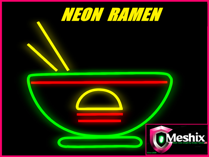 Neon sign Ramen (3prims)