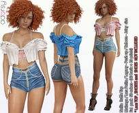 Top Nellie Ruffle Top- Maitreya Top Legacy Top Nerido Top Lara Petite Shorts Reborn Top Juicy Top