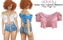 adorsy - Nellie Ruffle Top Pink - Maitreya/Legacy-Nerido/Lara Petite/Reborn-Juicy