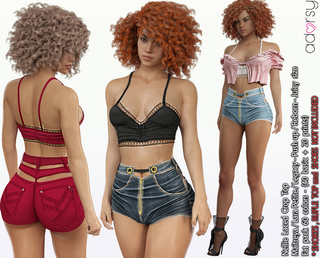 adorsy - Nellie Top Fatpack - Maitreya/Legacy-Nerido/Lara Petite/Reborn-Juicy