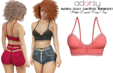 adorsy - Nellie Top Coral - Maitreya/Legacy-Nerido/Lara Petite/Reborn-Juicy
