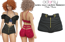 adorsy - Nellie Shorts Black - Maitreya/Legacy-Nerido/Lara Petite/Reborn-Juicy