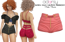 adorsy - Nellie Shorts Coral - Maitreya/Legacy-Nerido/Lara Petite/Reborn-Juicy