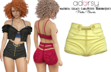 adorsy - Nellie Shorts Yellow - Maitreya/Legacy-Nerido/Lara Petite/Reborn-Juicy