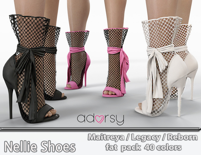 adorsy - Nellie Shoes Fatpack - Maitreya/Legacy-Nerido/Lara Petite/Reborn-Juicy