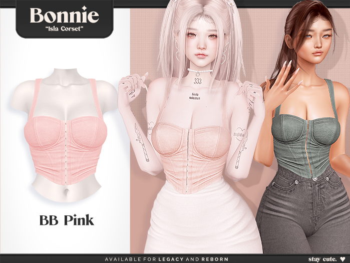 Bonnie - Isla Corset BB Pink (Add Me)