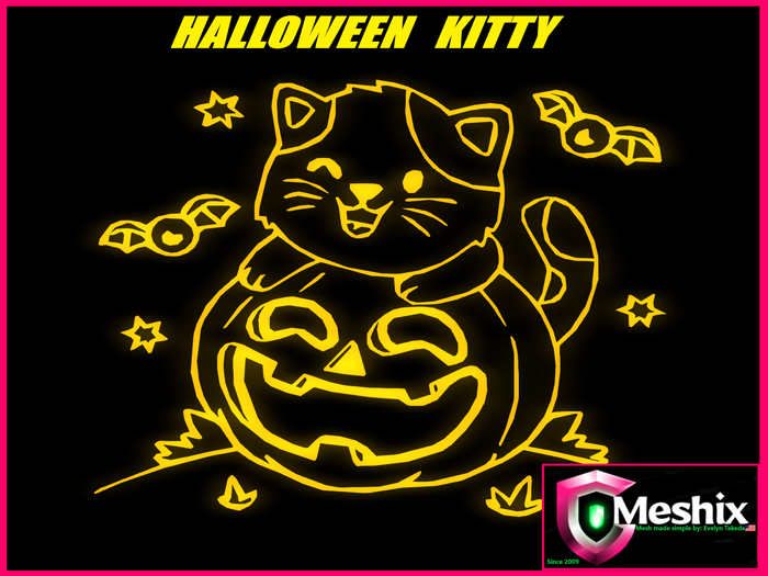 Halloween kitty  (3prims mesh)