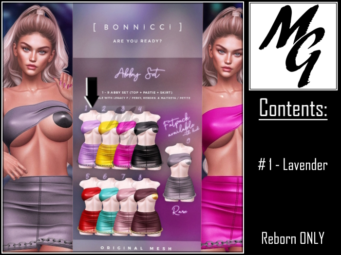 1. BONNICCI - Abby Set - Lavender (Reborn)