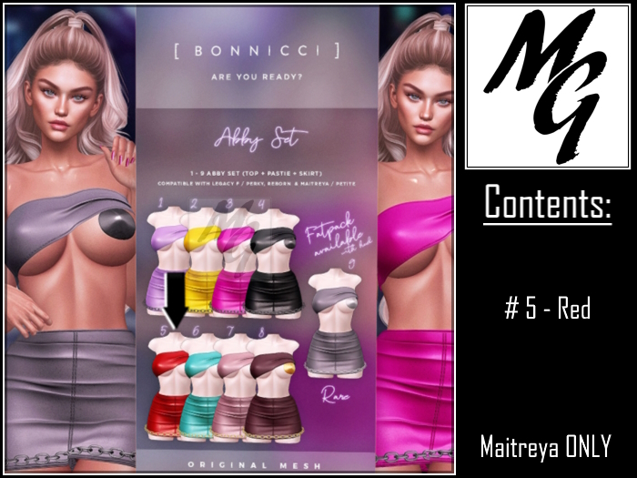 5. BONNICCI - Abby Set - Red (Maitreya)