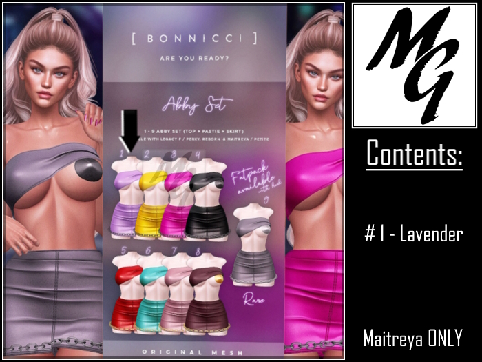 1. BONNICCI - Abby Set - Lavender (Maitreya)
