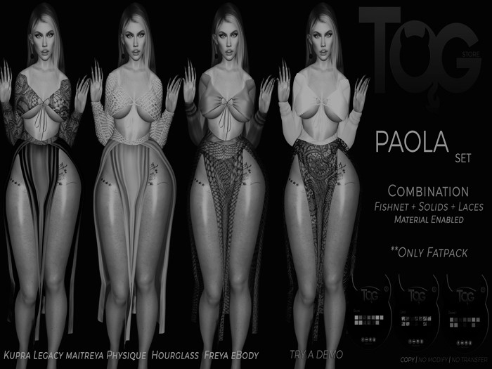 TOG STORE . Paola Set DEMO
