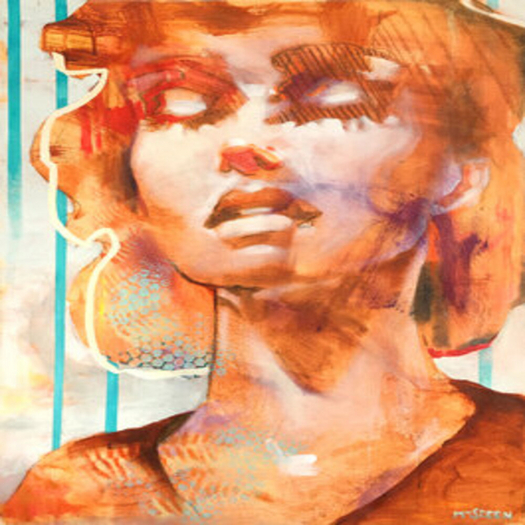 "orange miss" wall art
