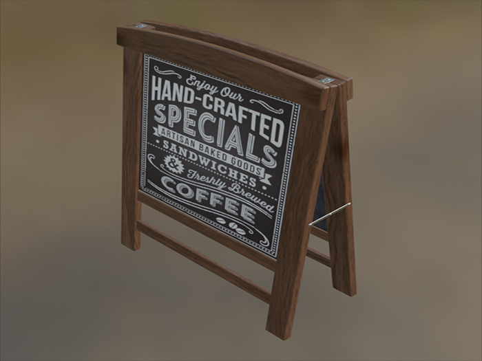 Menu Board Stand