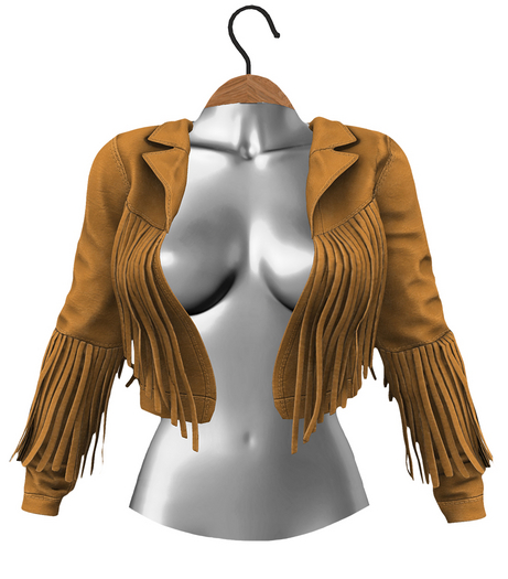 RIOT / Beth Fringe Jacket - Pumpkin