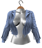 RIOT / Beth Fringe Jacket - Haze