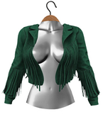 RIOT / Beth Fringe Jacket - Forest
