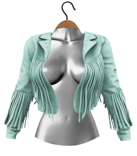 RIOT / Beth Fringe Jacket - Fern