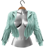 RIOT / Beth Fringe Jacket - Fern