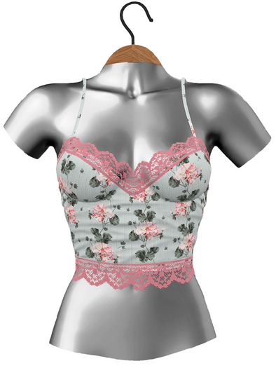 RIOT / Beth Tank Top - Pattern - Floral Pinks
