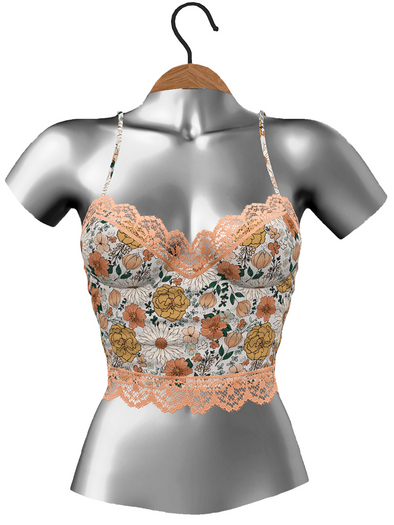 RIOT / Beth Tank Top - Pattern - Boho Floral
