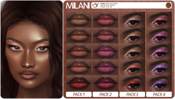 MILANI Cosmetics "Sam" Collection (PACK 2)