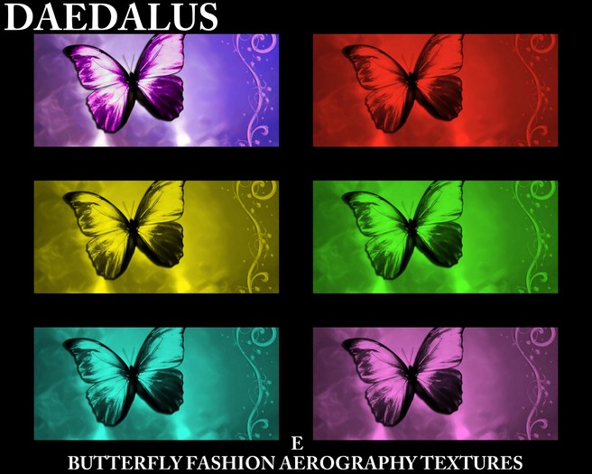 butterfly aerography e textures
