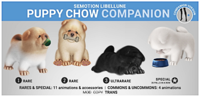 SEmotion Libellune Puppy Chow Companion RARE 02