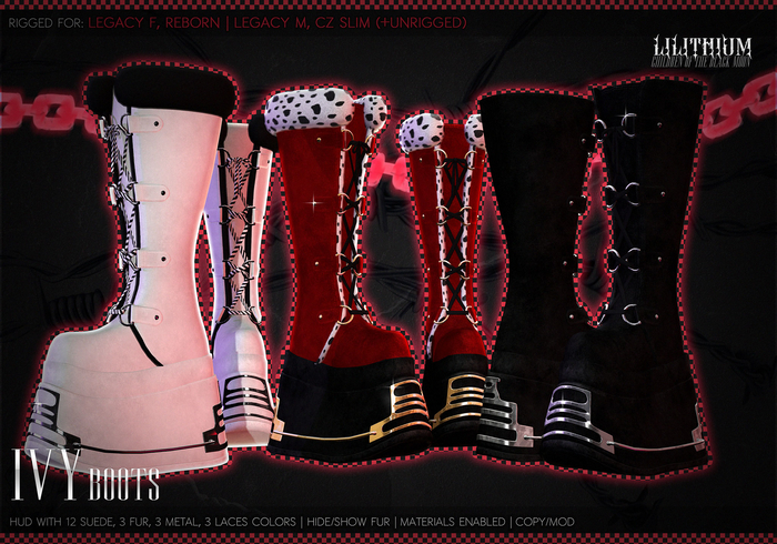 LILITHIUM - Ivy Boots [FATPACK]