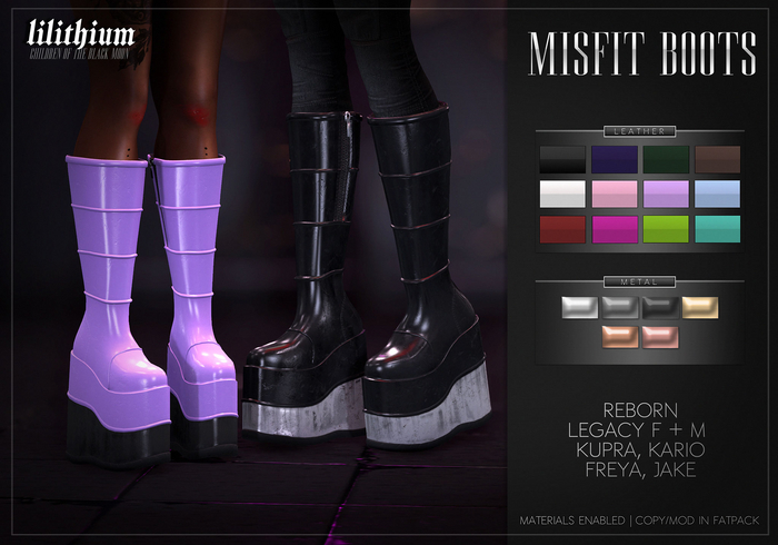 LILITHIUM - Misfit Boots [FATPACK]