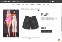 .miss chelsea. Doti Shorts Black Spots