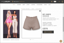 .miss chelsea. Doti Shorts Mink