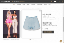 .miss chelsea. Doti Shorts Sky