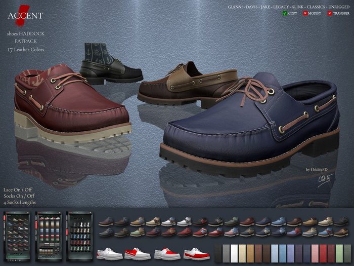 Accent - Shoes -Haddock-  FatPack