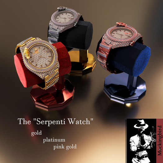 <MKB> The "Serpenti Watch". Gold.