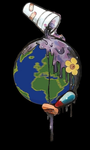 "lean world " wall art