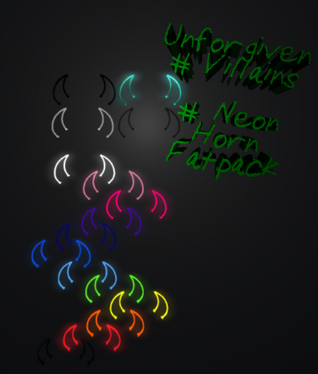 # Villains #Neon Horns FATPACK