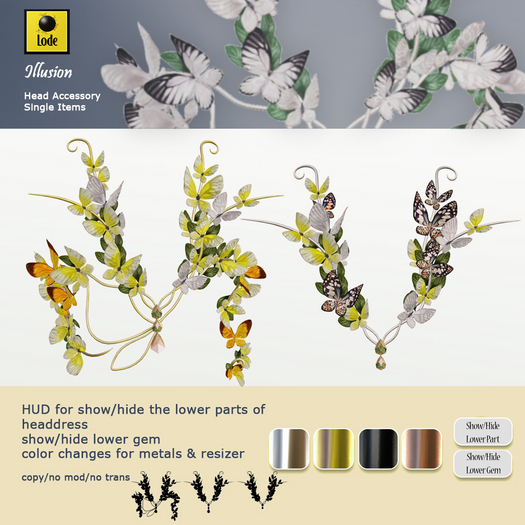 *LODE* Head Accessory - Illusion [yellow]
