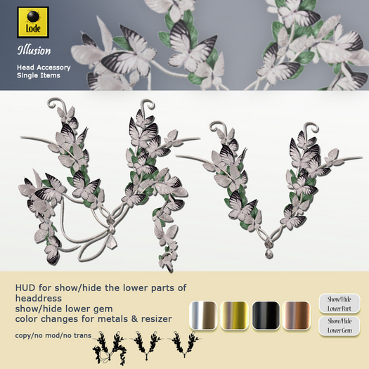 *LODE* Head Accessory - Illusion [white]
