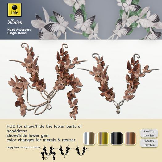 *LODE* Head Accessory - Illusion [bronze]