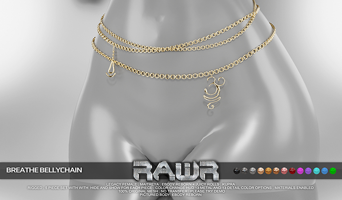 RAWR! Breathe Bellychains (add me)