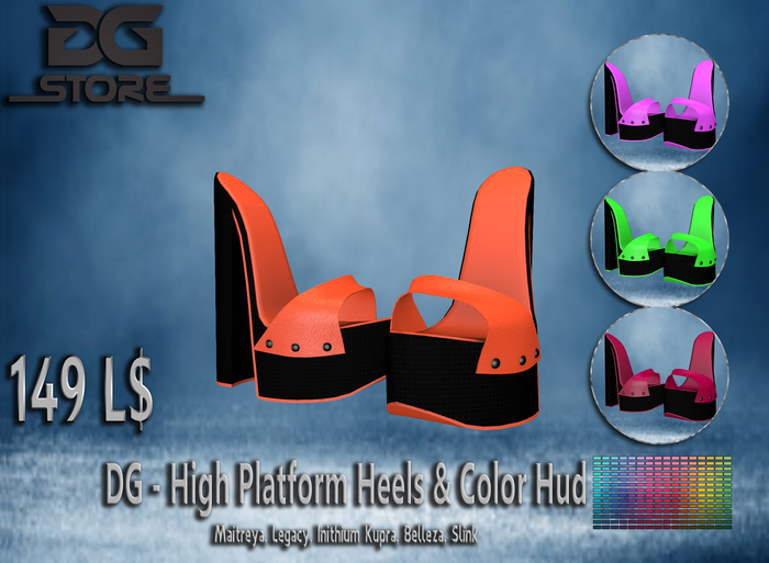 DG - High Platform Heels & Color Hud - Unpacker