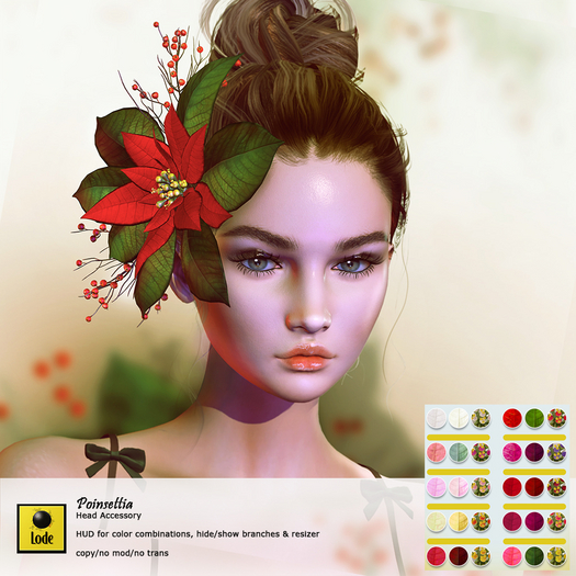 *LODE* Head Accessory - Poinsettia [All Colors]