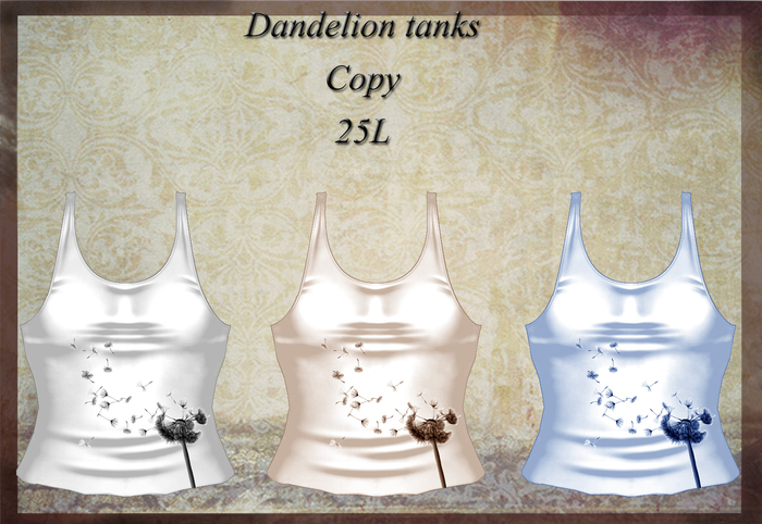 Dandelion Tanks Pack