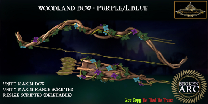 Woodland Bow - Purple/light blue (Unity Maxim v2.5 boxed)